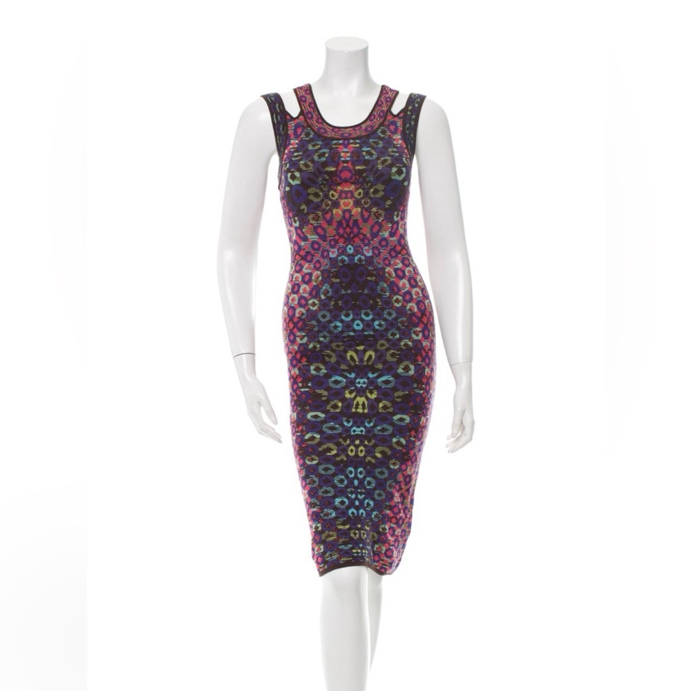 M by Missoni Multicolor Patterned Midi Dress
